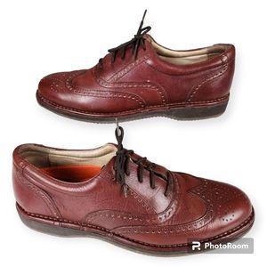 Cabela's men's brown leather wingtip dress shoes size 10M